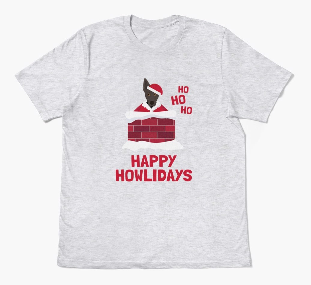 'Happy Howlidays' - Personalised {breedFullName} Adult T-Shirt