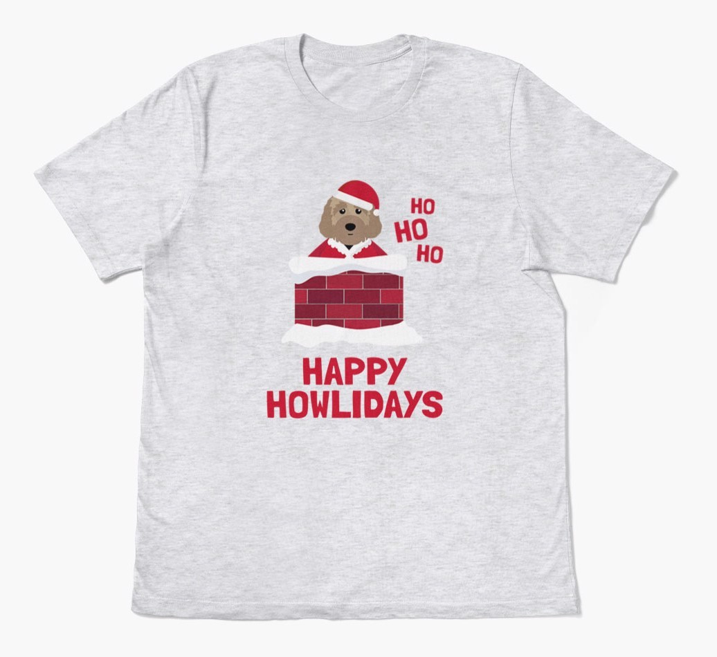 'Happy Howlidays' - Personalized {breedFullName} Adult T-Shirt