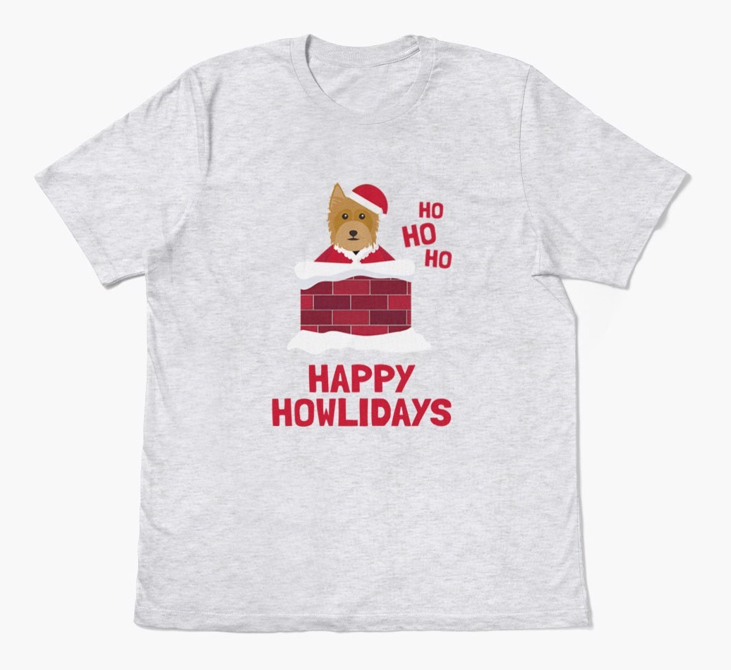 'Happy Howlidays' - Personalized {breedFullName} Adult T-Shirt