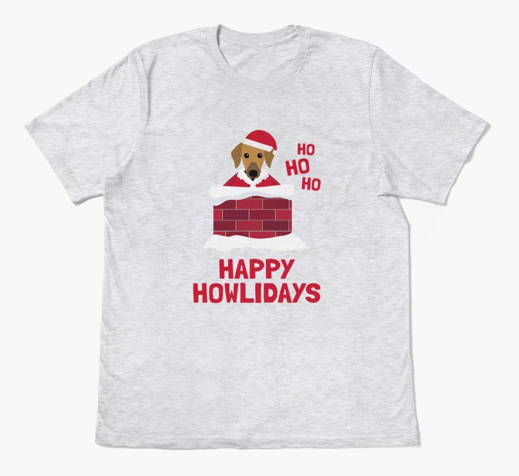 'Happy Howlidays' - Personalised {breedFullName} Adult T-Shirt