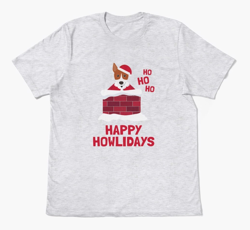 'Happy Howlidays' - Personalized {breedFullName} Adult T-Shirt