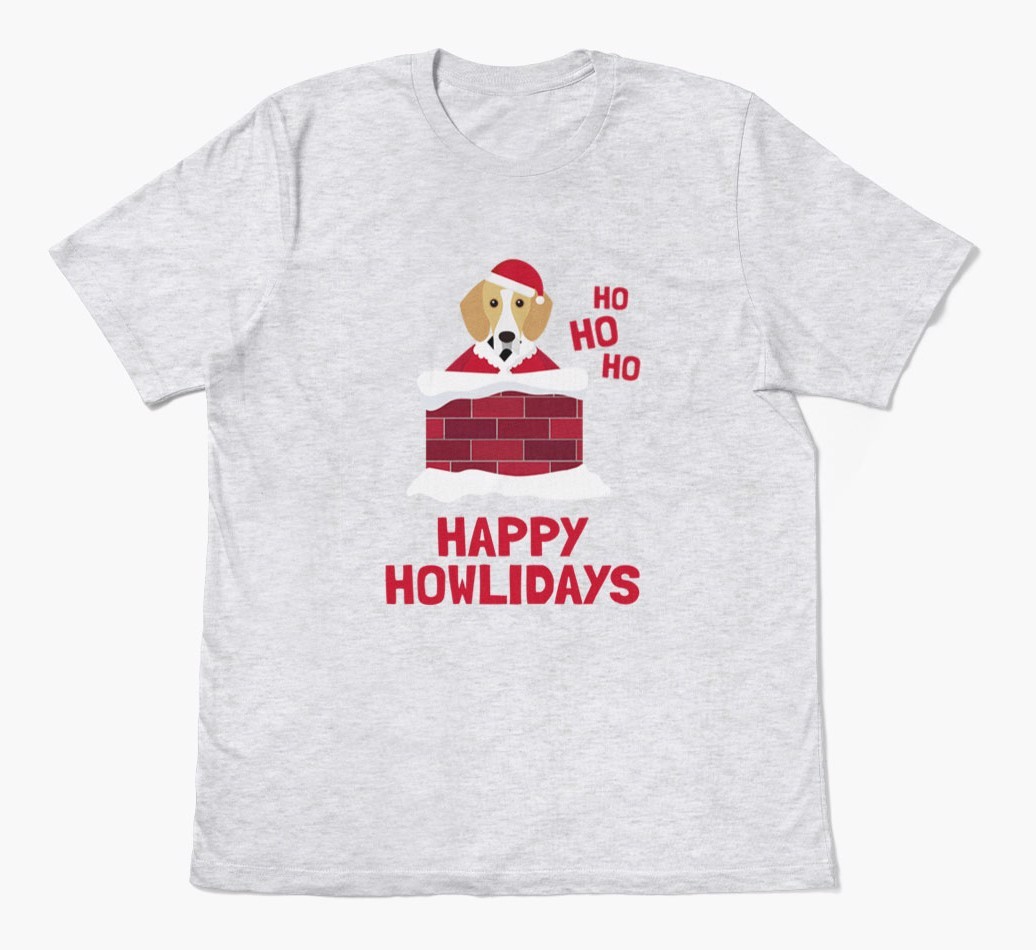 'Happy Howlidays' - Personalized {breedFullName} Adult T-Shirt