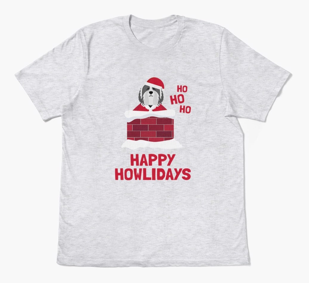 'Happy Howlidays' - Personalized {breedFullName} Adult T-Shirt