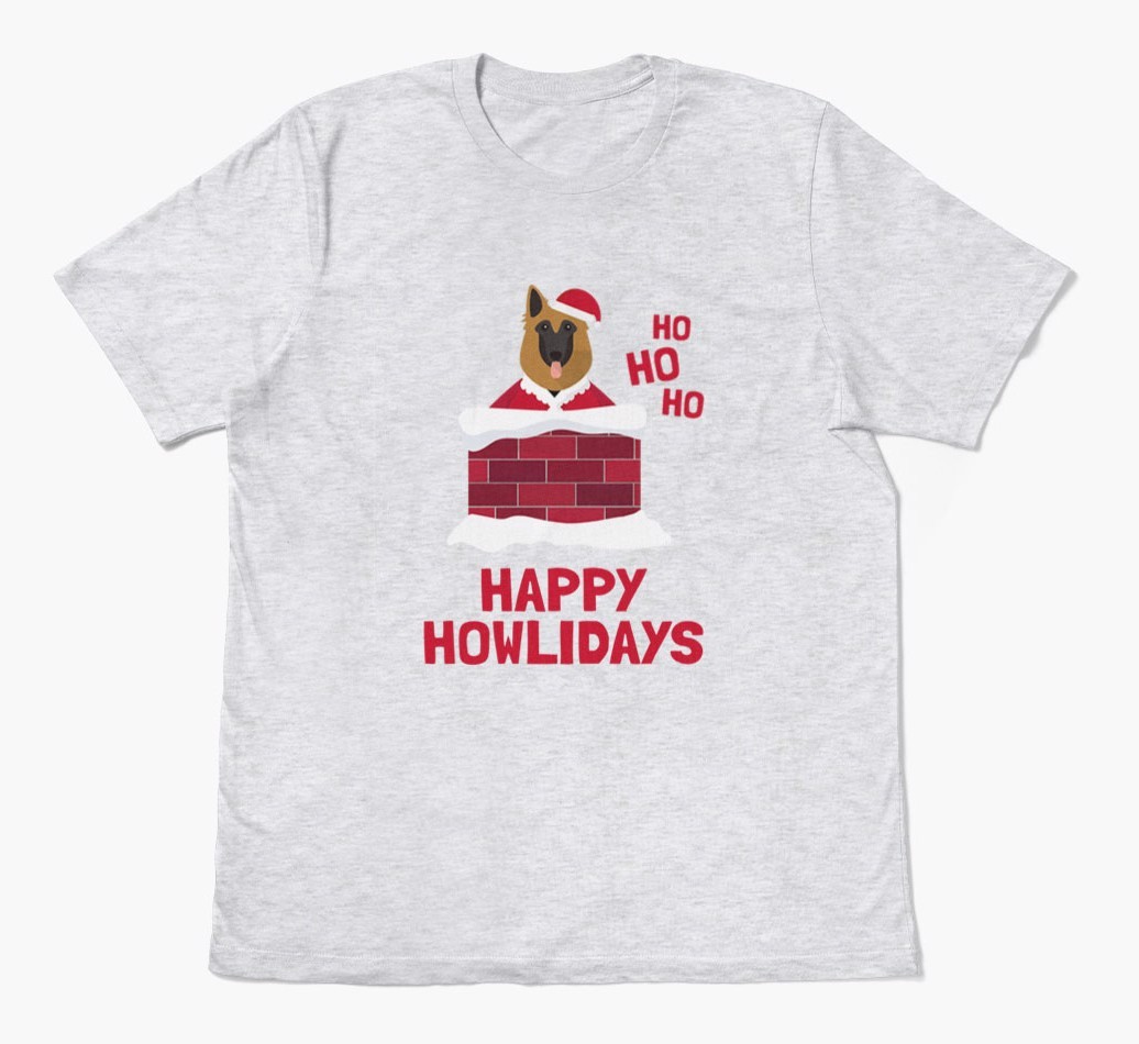 'Happy Howlidays' - Personalised {breedFullName} Adult T-Shirt