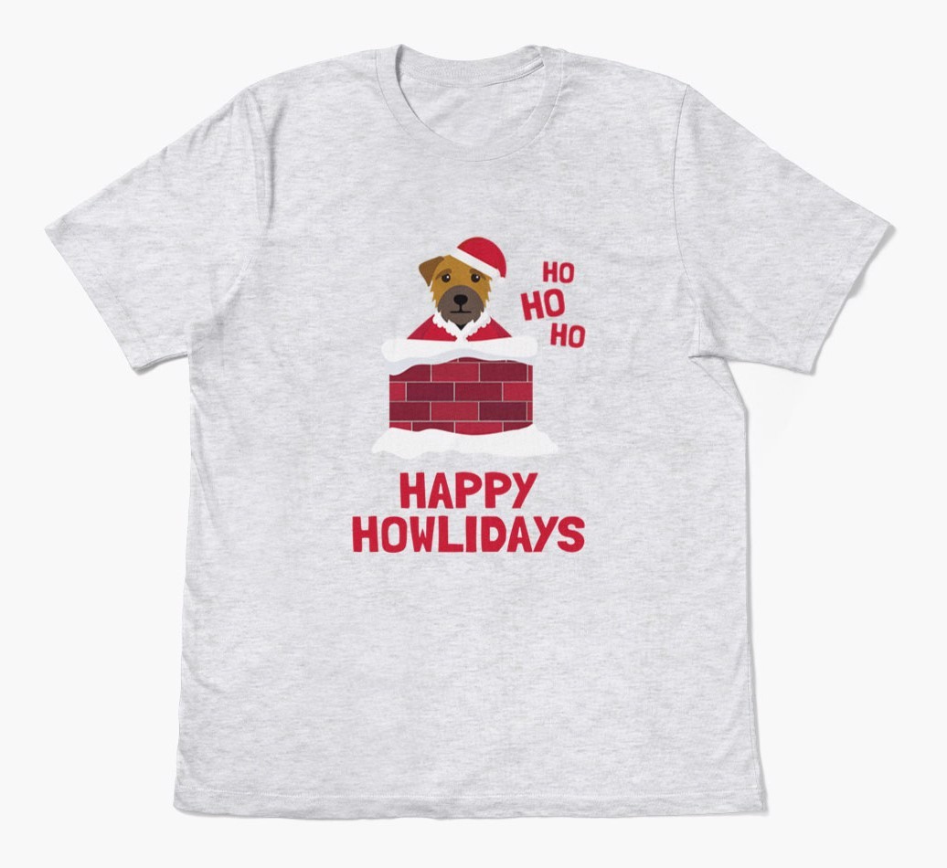 'Happy Howlidays' - Personalised {breedFullName} Adult T-Shirt
