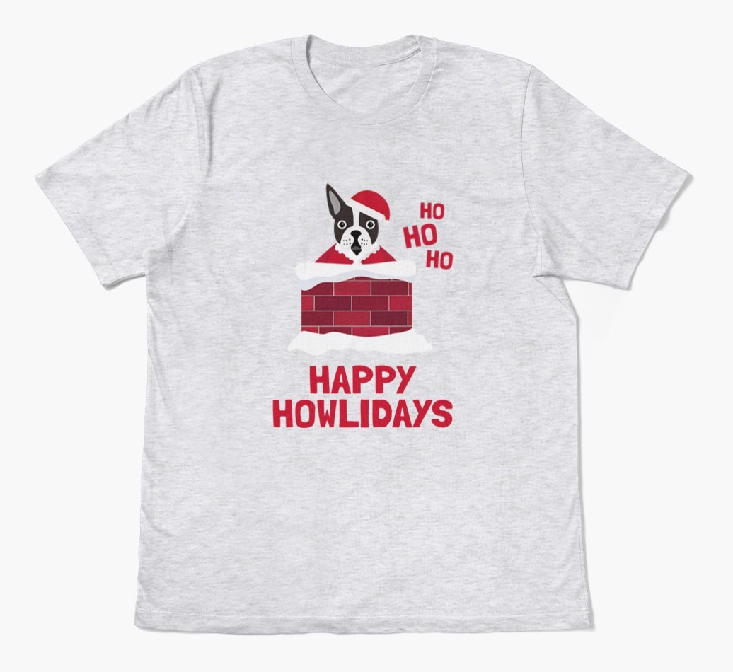 'Happy Howlidays' - Personalized {breedFullName} Adult T-Shirt