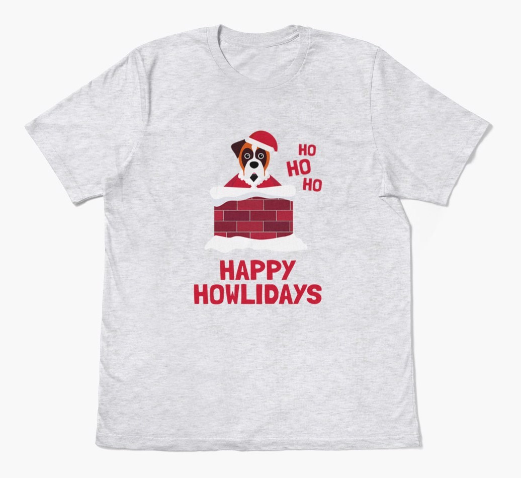 'Happy Howlidays' - Personalised {breedFullName} Adult T-Shirt