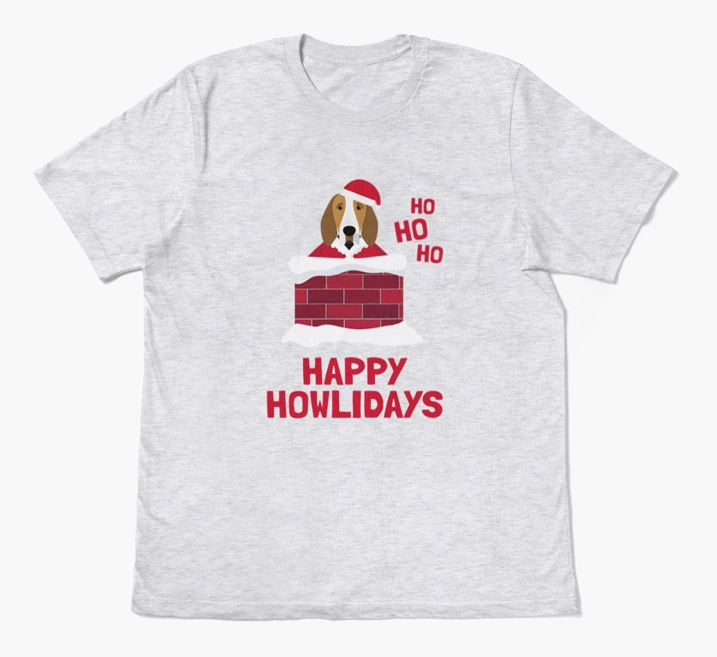 'Happy Howlidays' - Personalized {breedFullName} Adult T-Shirt