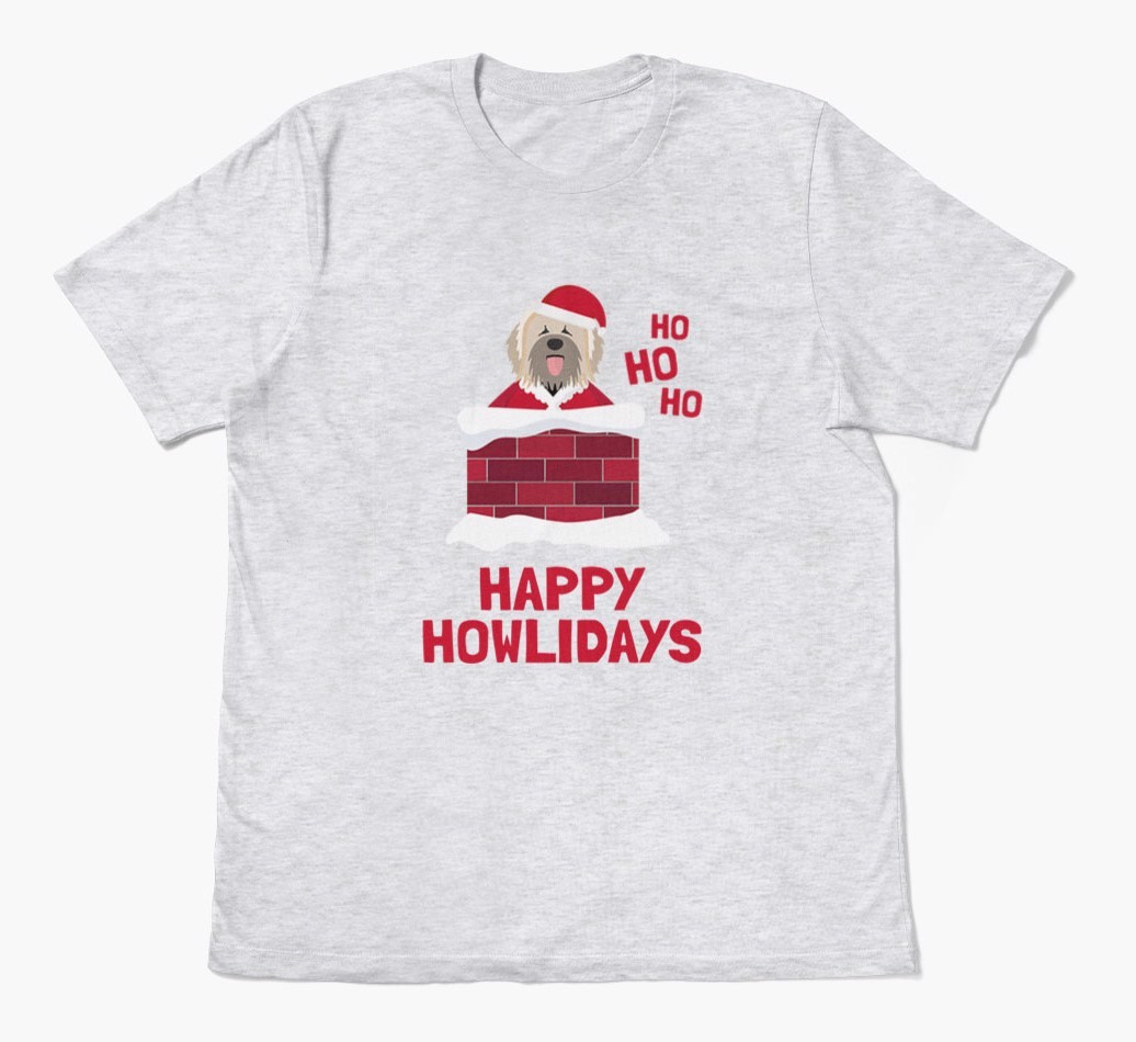 'Happy Howlidays' - Personalized {breedFullName} Adult T-Shirt
