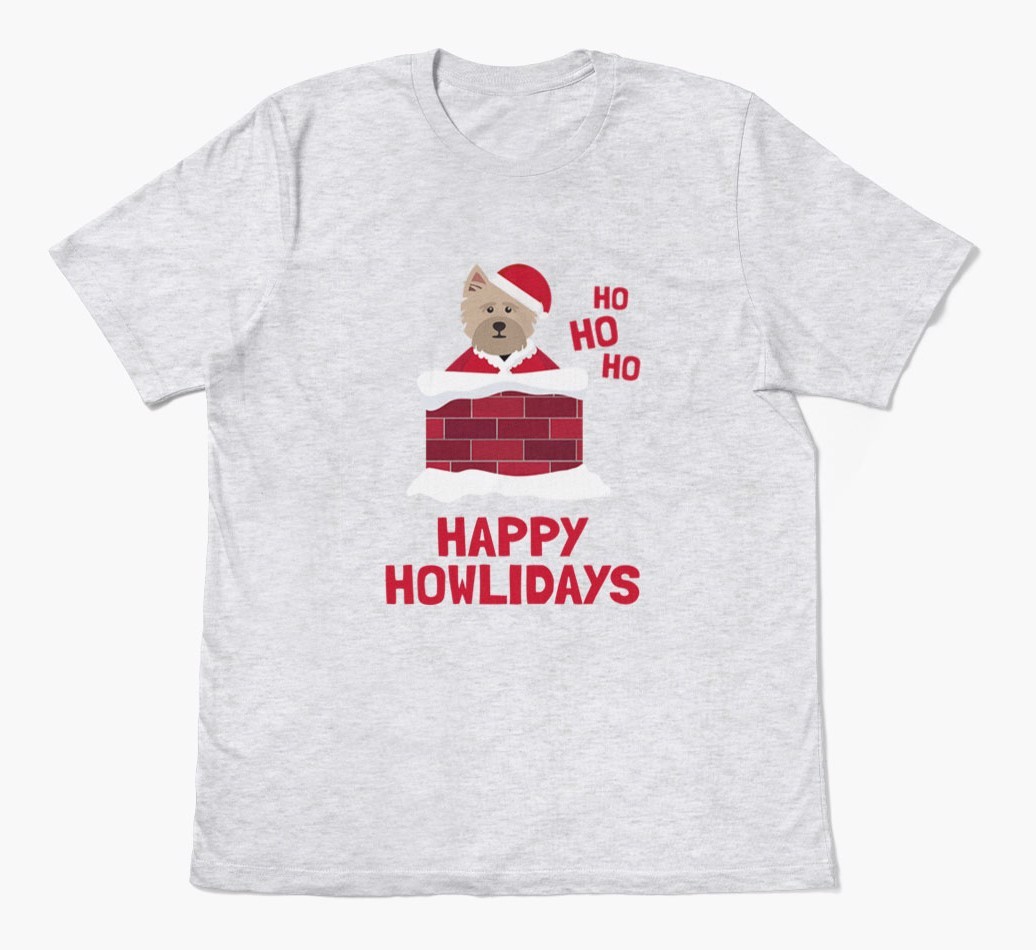 'Happy Howlidays' - Personalized {breedFullName} Adult T-Shirt