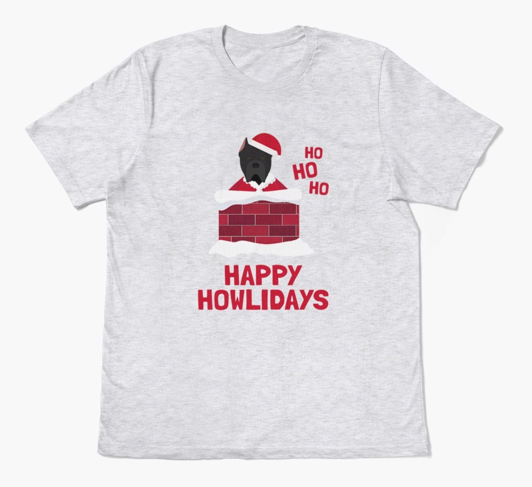 'Happy Howlidays' - Personalized {breedFullName} Adult T-Shirt