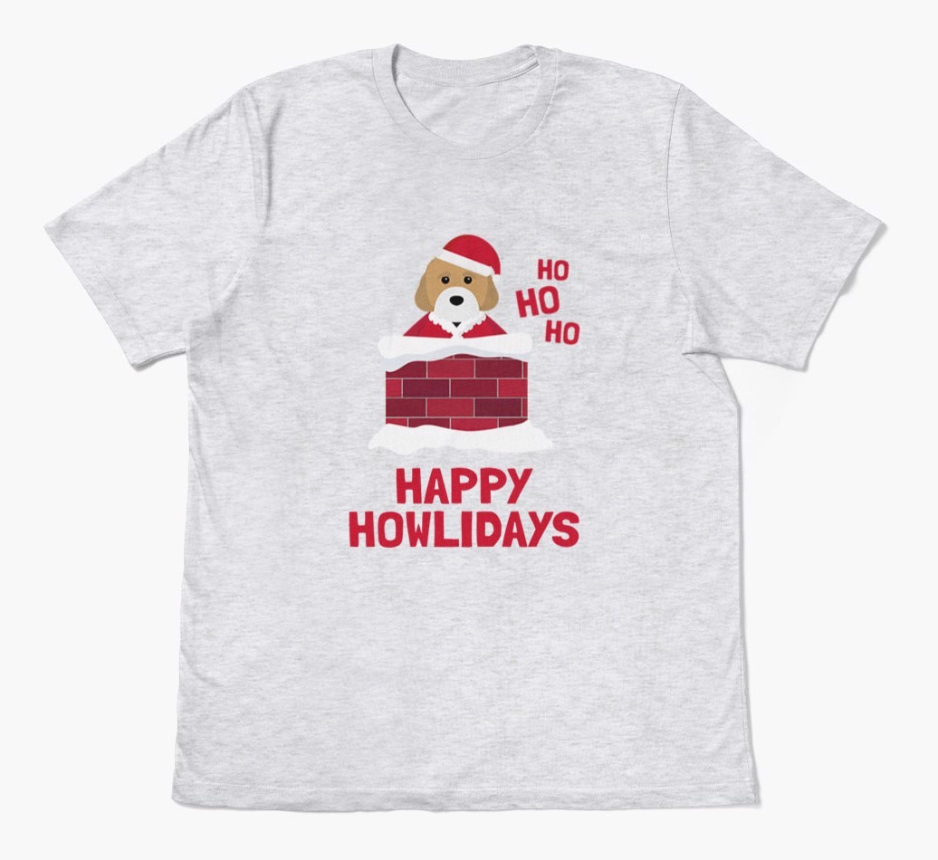 'Happy Howlidays' - Personalised {breedFullName} Adult T-Shirt