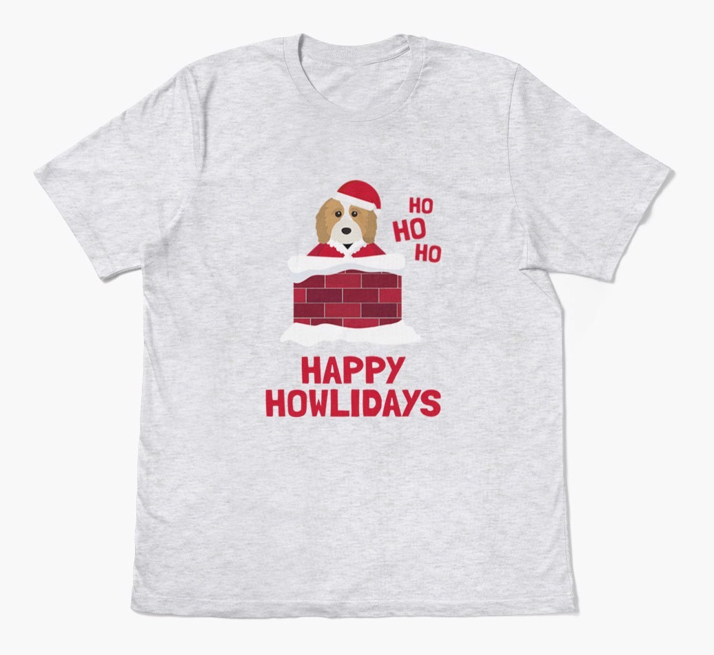 'Happy Howlidays' - Personalized {breedFullName} Adult T-Shirt