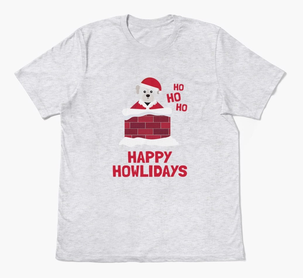 'Happy Howlidays' - Personalised {breedFullName} Adult T-Shirt