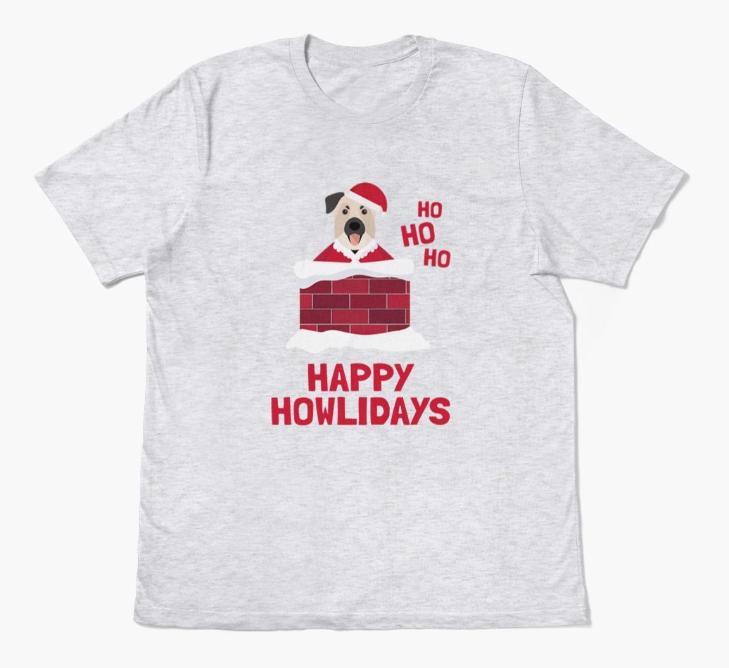 'Happy Howlidays' - Personalised {breedFullName} Adult T-Shirt