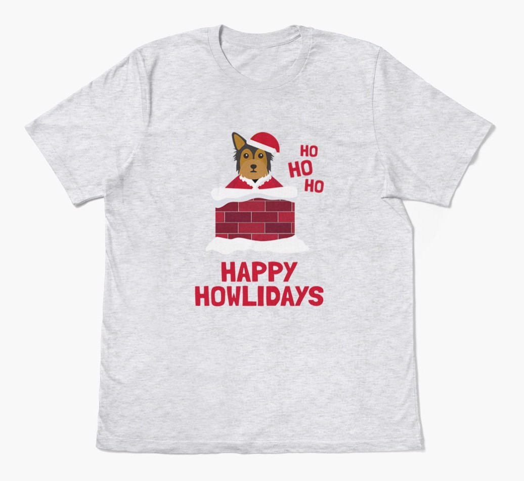 'Happy Howlidays' - Personalized {breedFullName} Adult T-Shirt