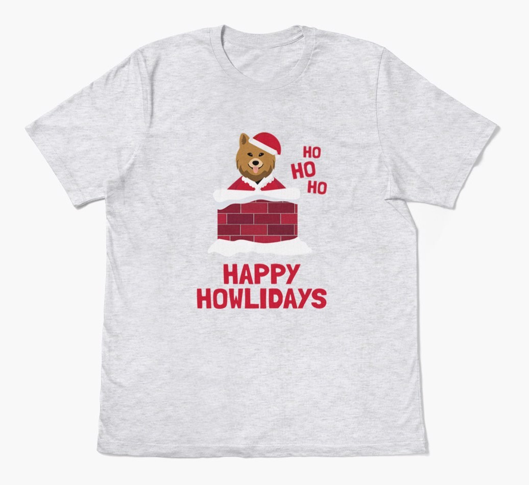 'Happy Howlidays' - Personalised {breedFullName} Adult T-Shirt