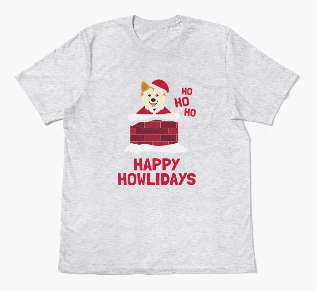 'Happy Howlidays' - Personalised {breedFullName} Adult T-Shirt