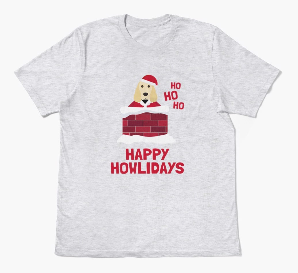 'Happy Howlidays' - Personalised {breedFullName} Adult T-Shirt