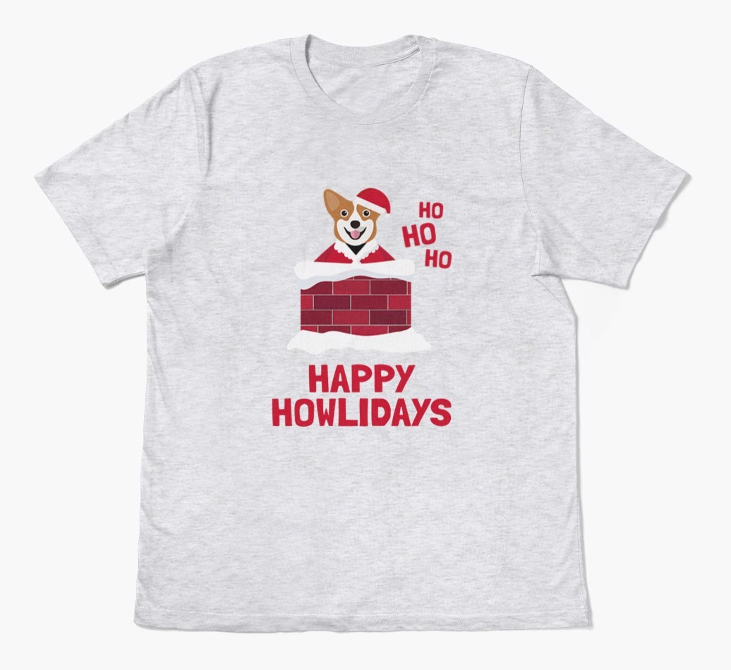 'Happy Howlidays' - Personalized {breedFullName} Adult T-Shirt