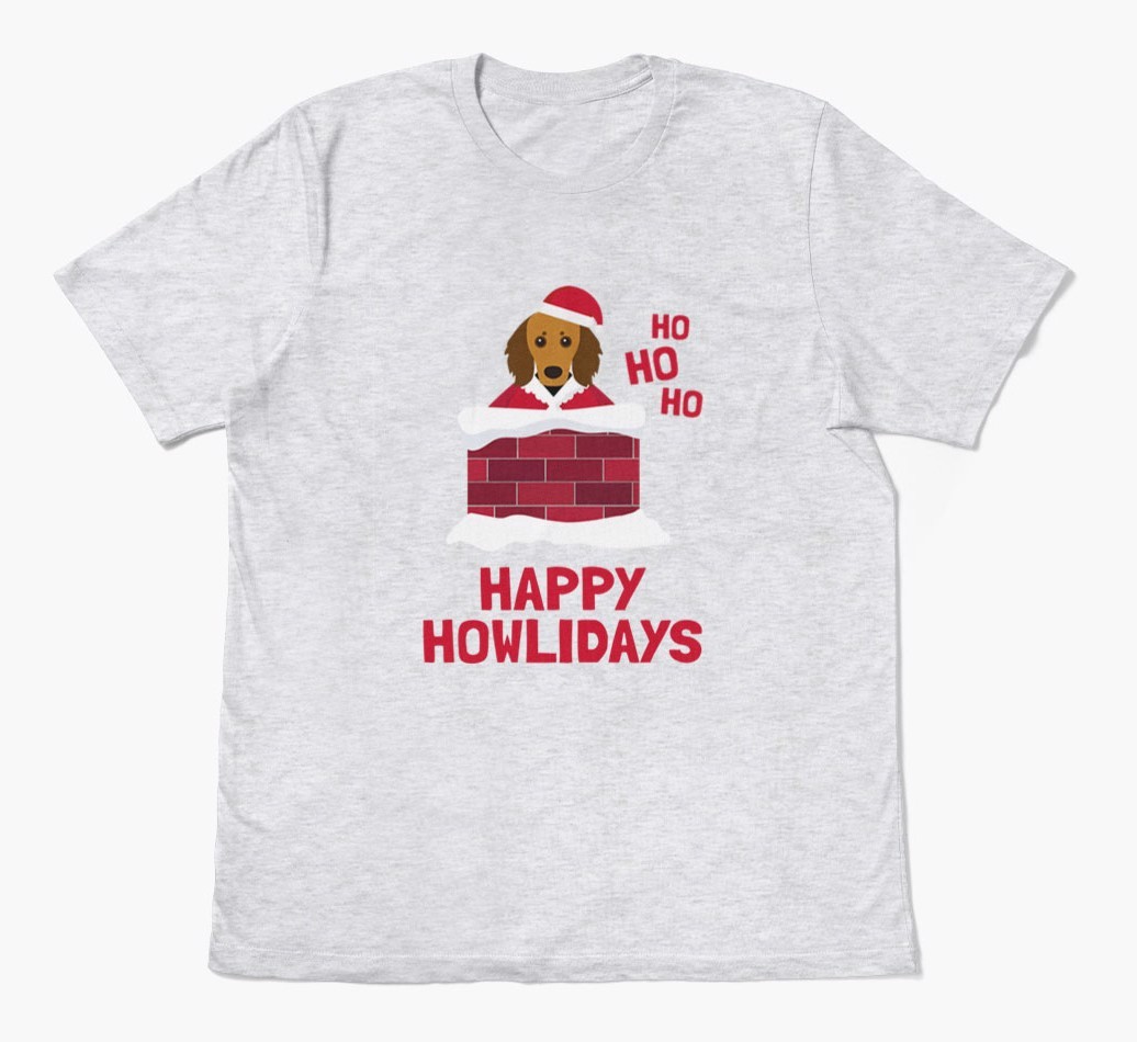 'Happy Howlidays' - Personalised {breedFullName} Adult T-Shirt