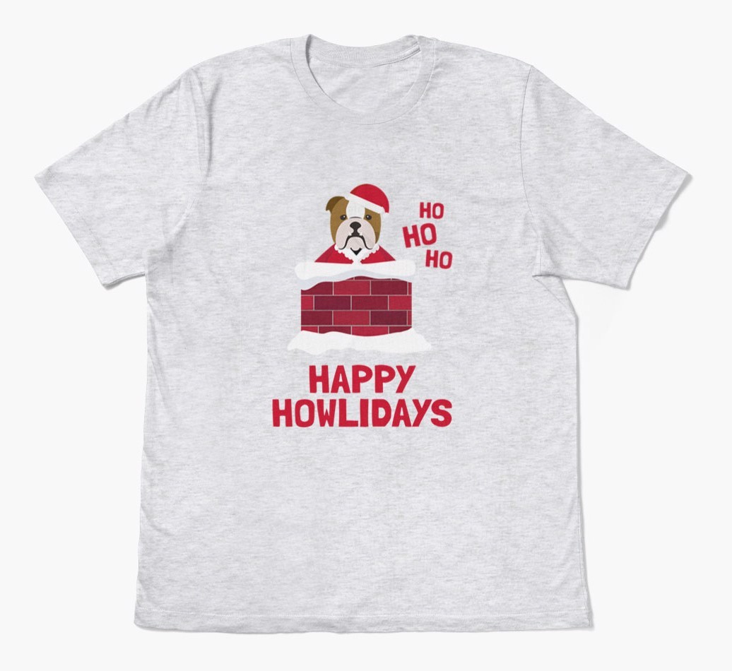 'Happy Howlidays' - Personalized {breedFullName} Adult T-Shirt