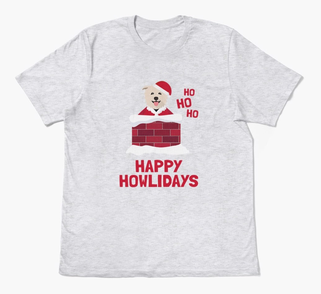 'Happy Howlidays' - Personalised {breedFullName} Adult T-Shirt