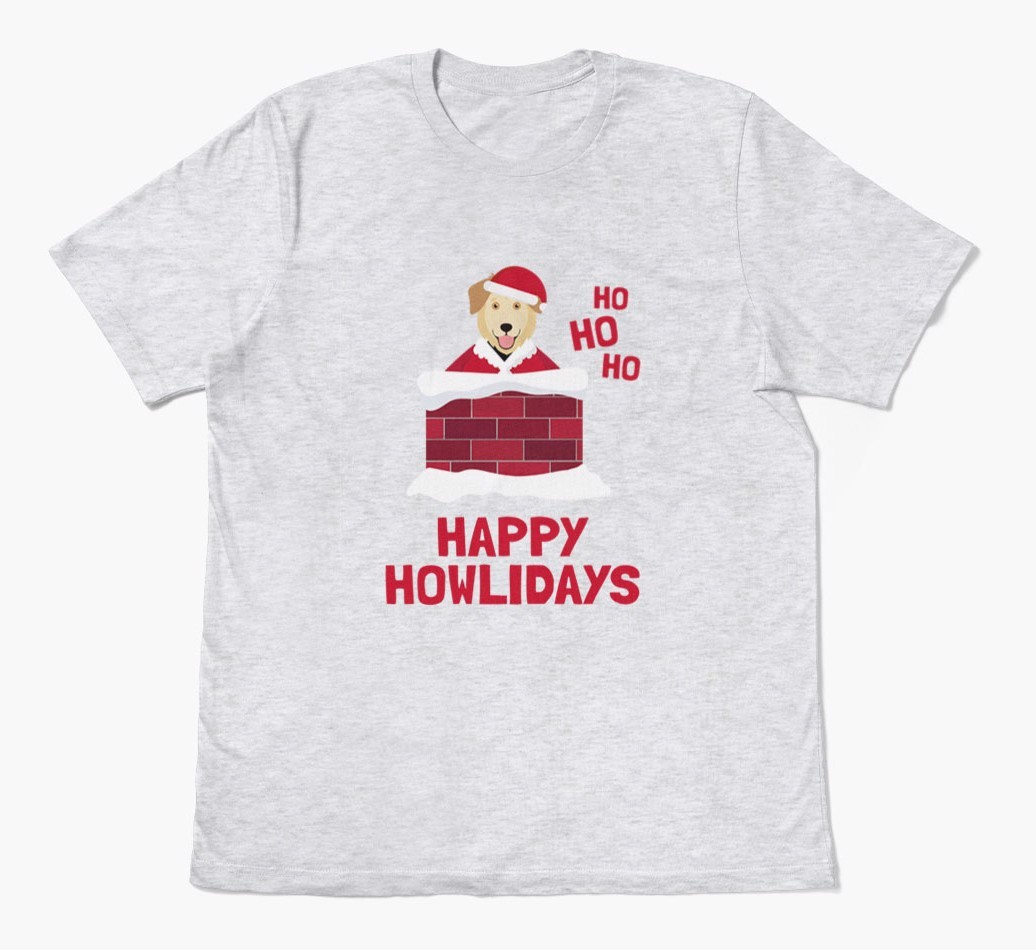 'Happy Howlidays' - Personalised {breedFullName} Adult T-Shirt