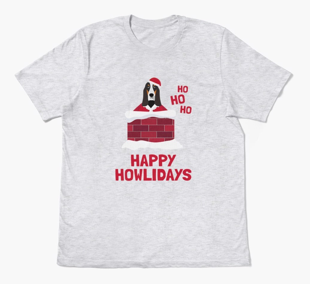 'Happy Howlidays' - Personalized {breedFullName} Adult T-Shirt