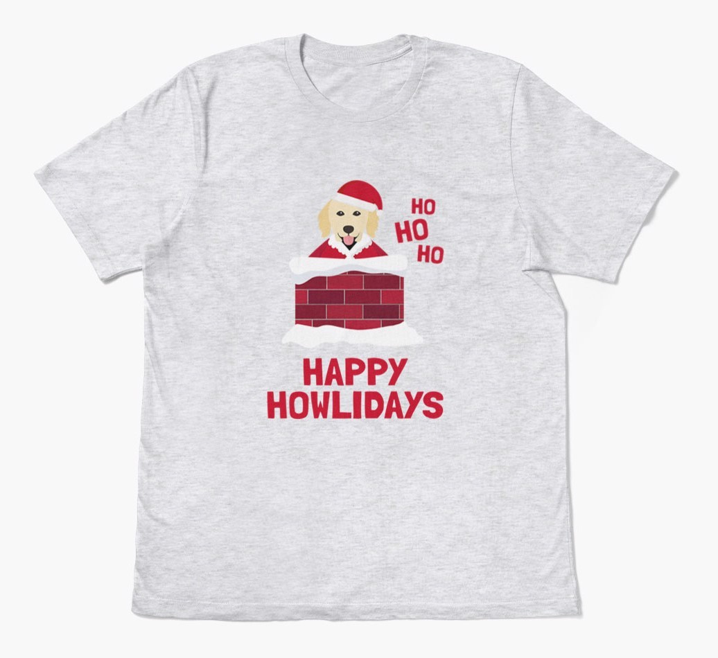 'Happy Howlidays' - Personalised {breedFullName} Adult T-Shirt