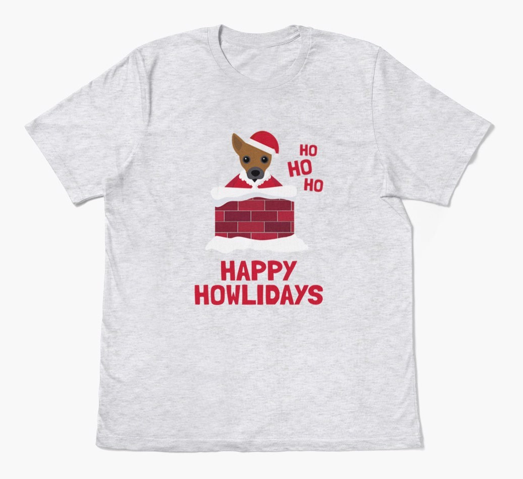 'Happy Howlidays' - Personalized {breedFullName} Adult T-Shirt