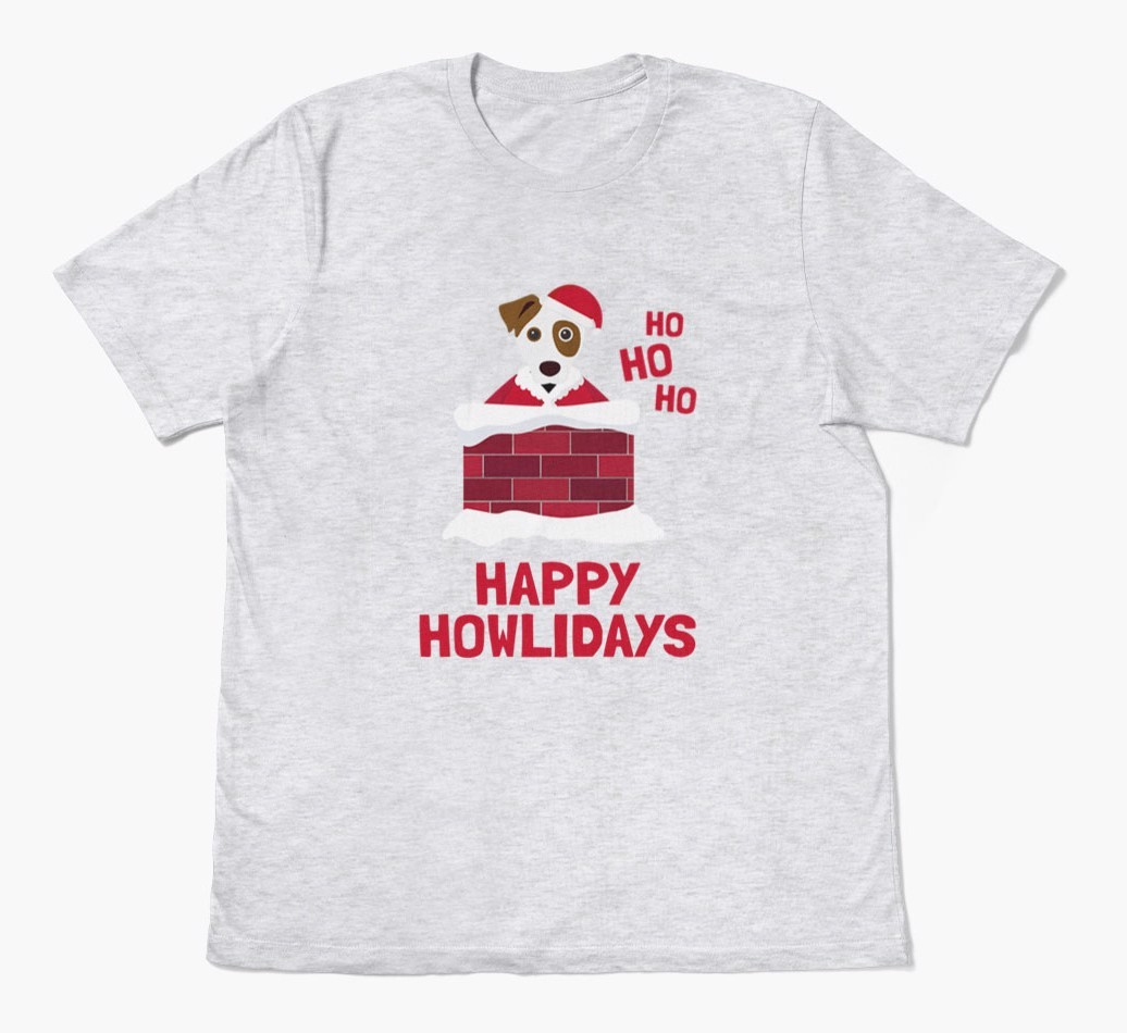 'Happy Howlidays' - Personalized {breedFullName} Adult T-Shirt