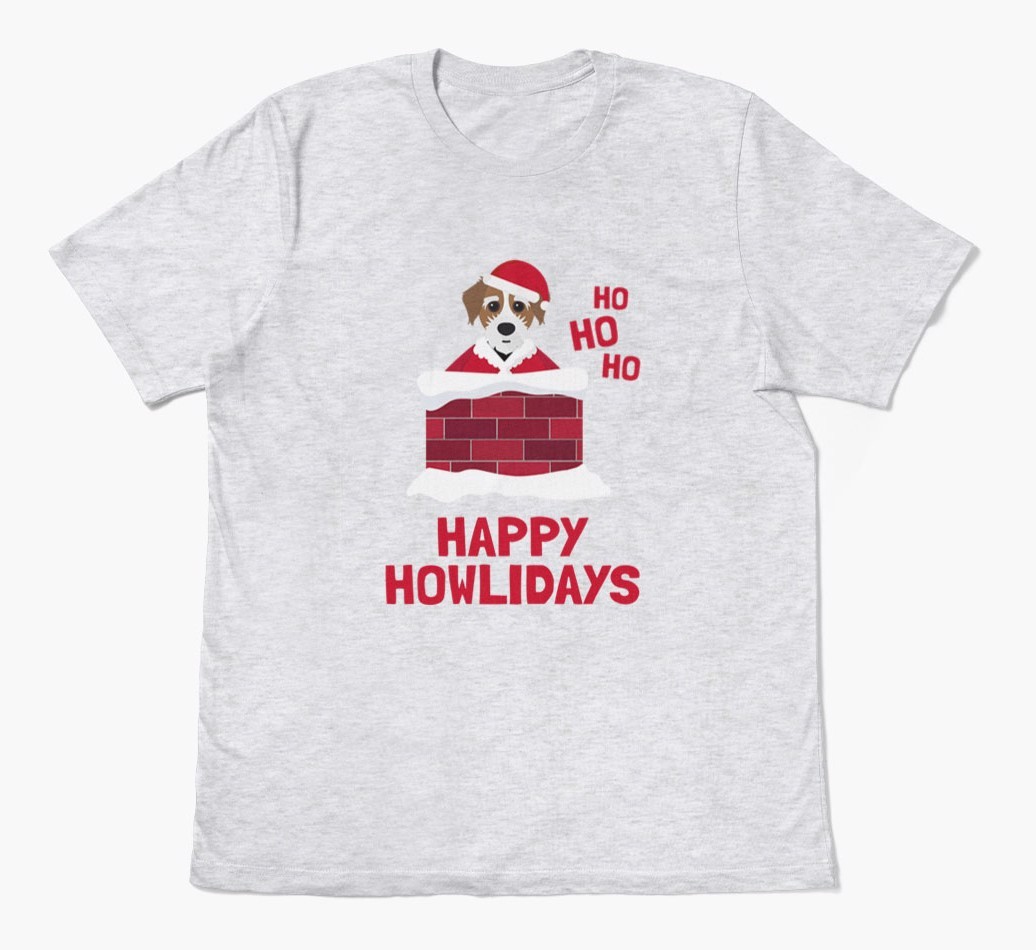 'Happy Howlidays' - Personalized {breedFullName} Adult T-Shirt