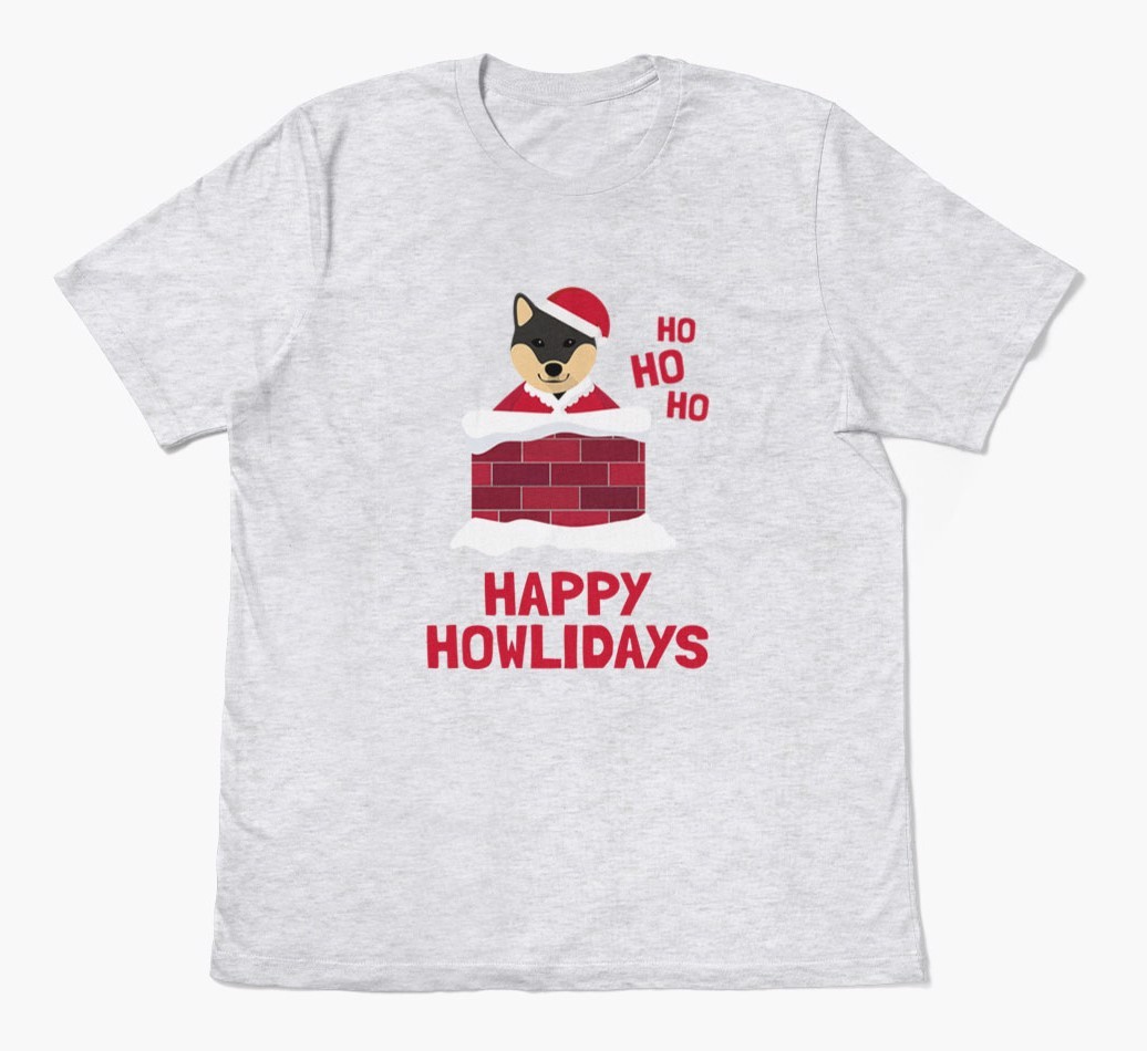 'Happy Howlidays' - Personalised {breedFullName} Adult T-Shirt