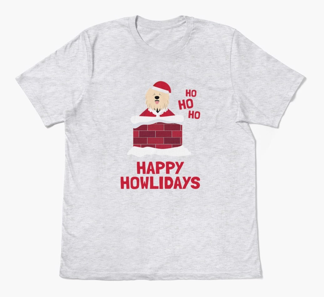 'Happy Howlidays' - Personalized {breedFullName} Adult T-Shirt
