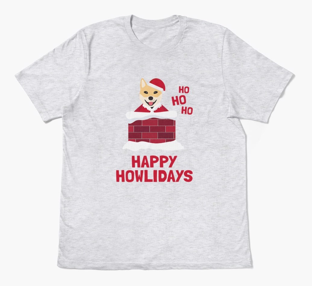 'Happy Howlidays' - Personalised {breedFullName} Adult T-Shirt