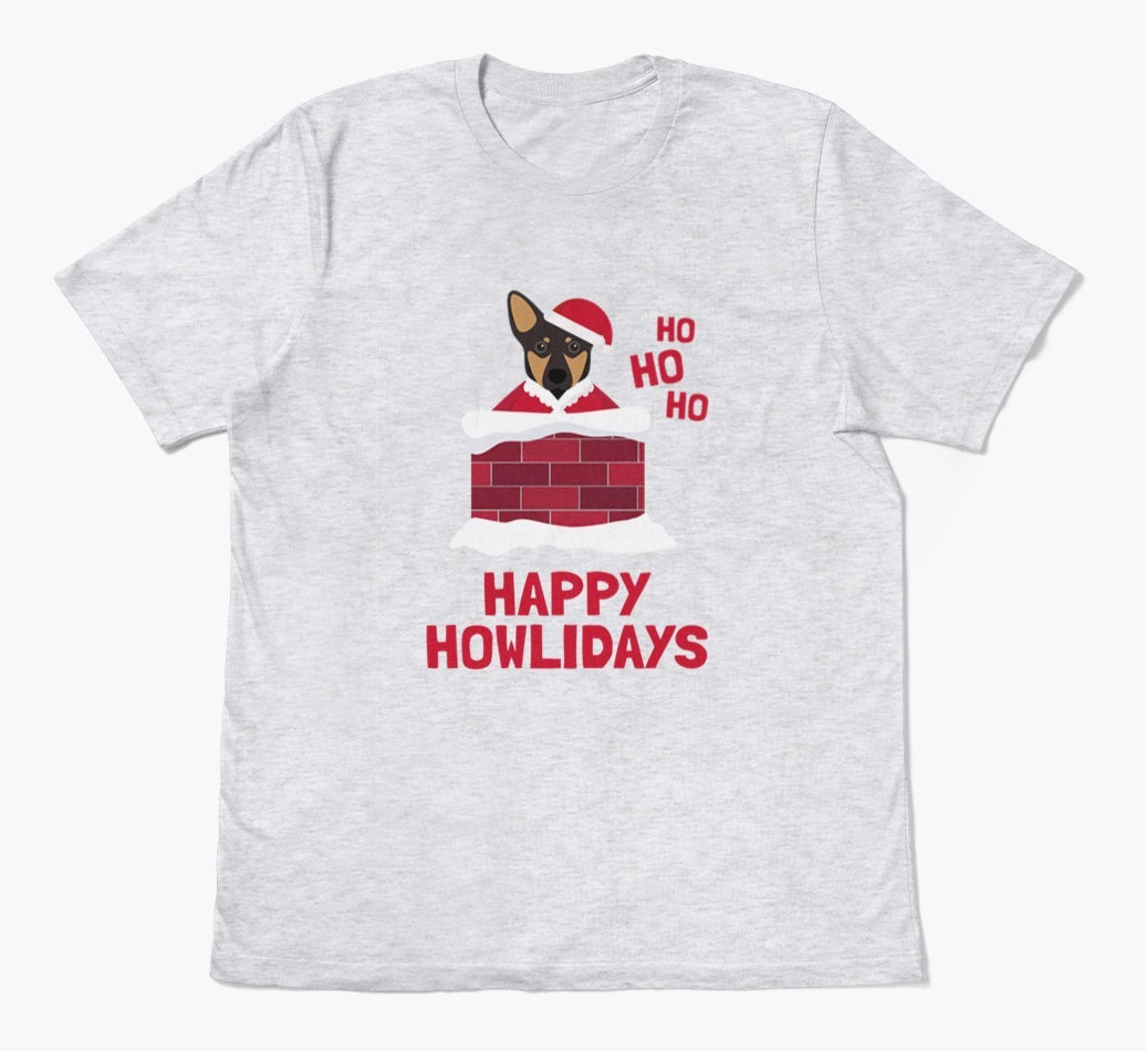'Happy Howlidays' - Personalised {breedFullName} Adult T-Shirt