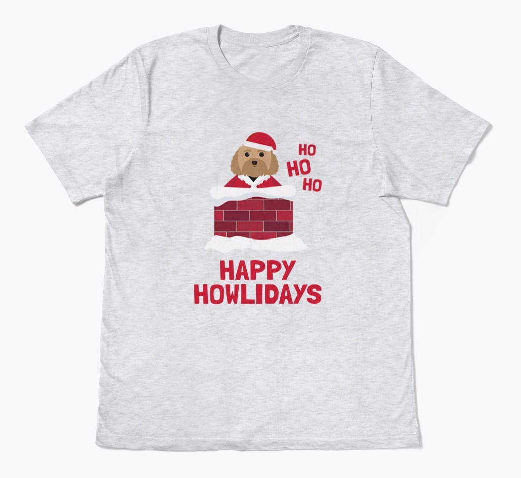 'Happy Howlidays' - Personalized {breedFullName} Adult T-Shirt