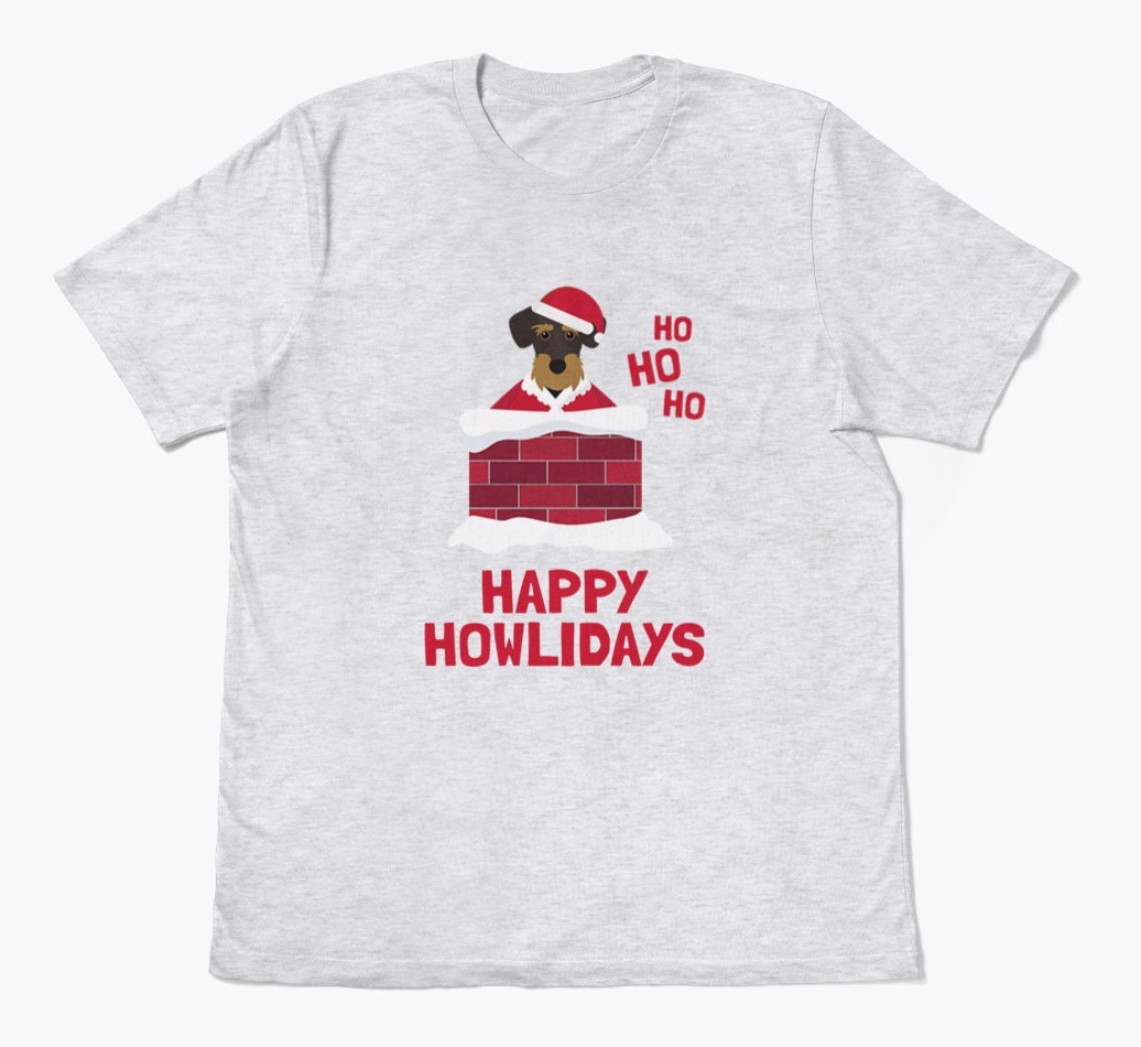 'Happy Howlidays' - Personalized {breedFullName} Adult T-Shirt