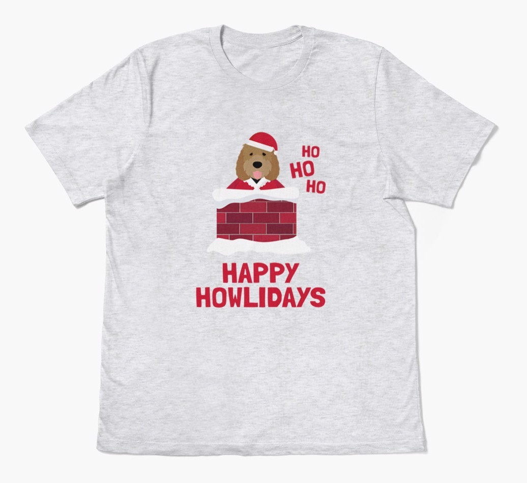 'Happy Howlidays' - Personalized {breedFullName} Adult T-Shirt
