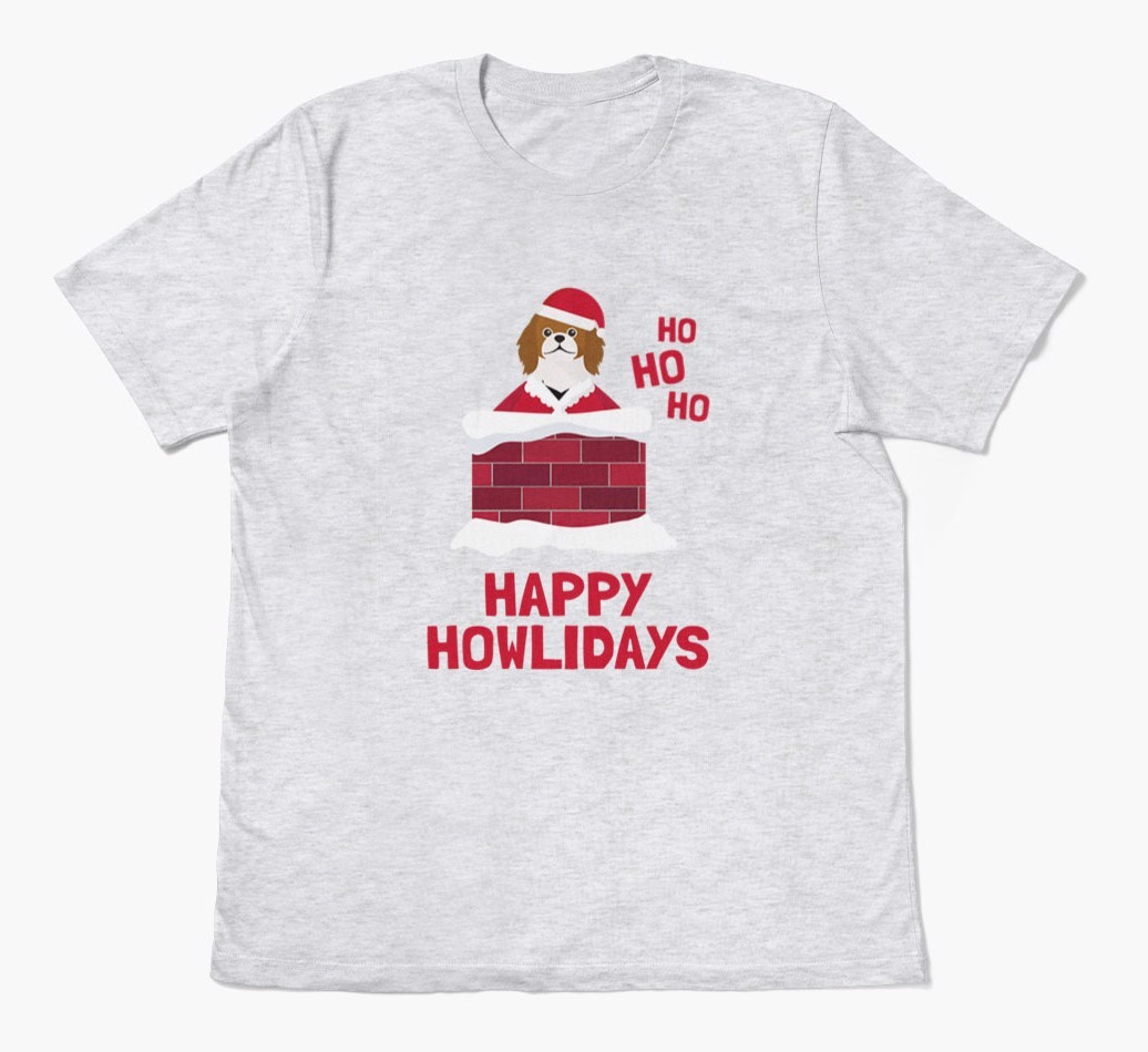 'Happy Howlidays' - Personalized {breedFullName} Adult T-Shirt
