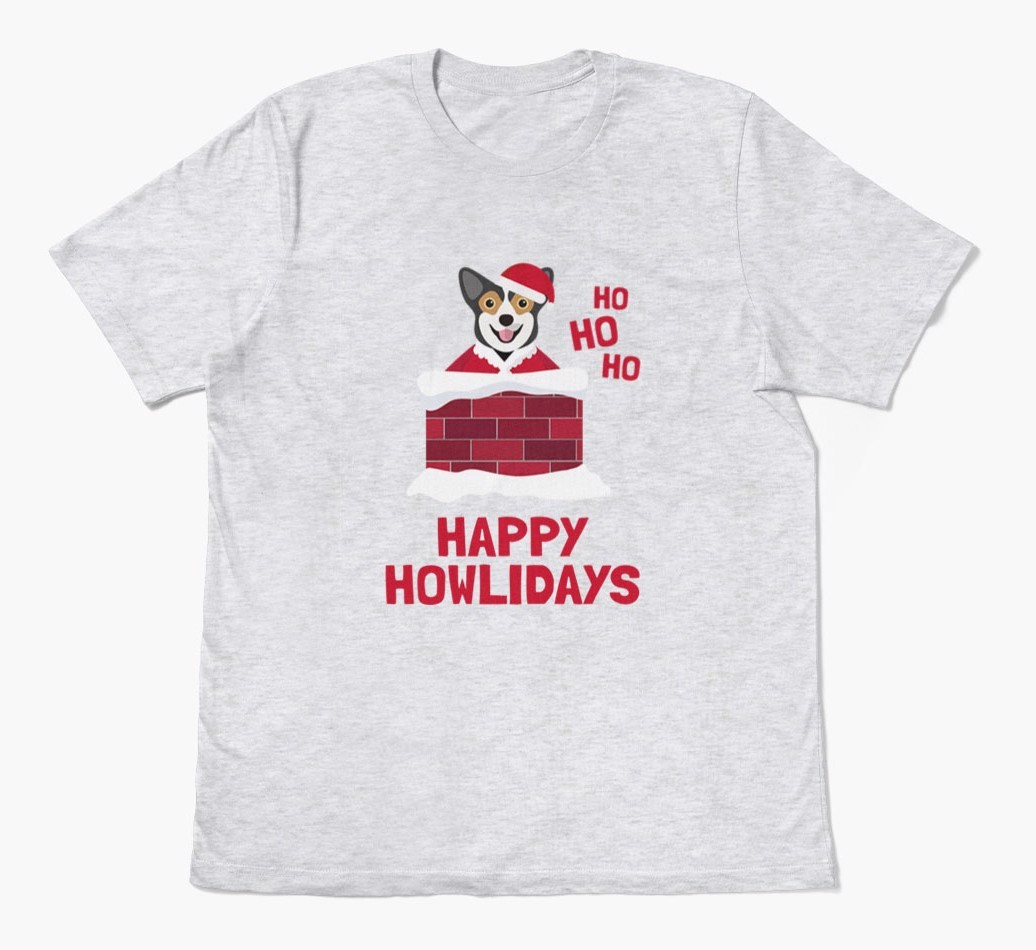 'Happy Howlidays' - Personalized {breedFullName} Adult T-Shirt