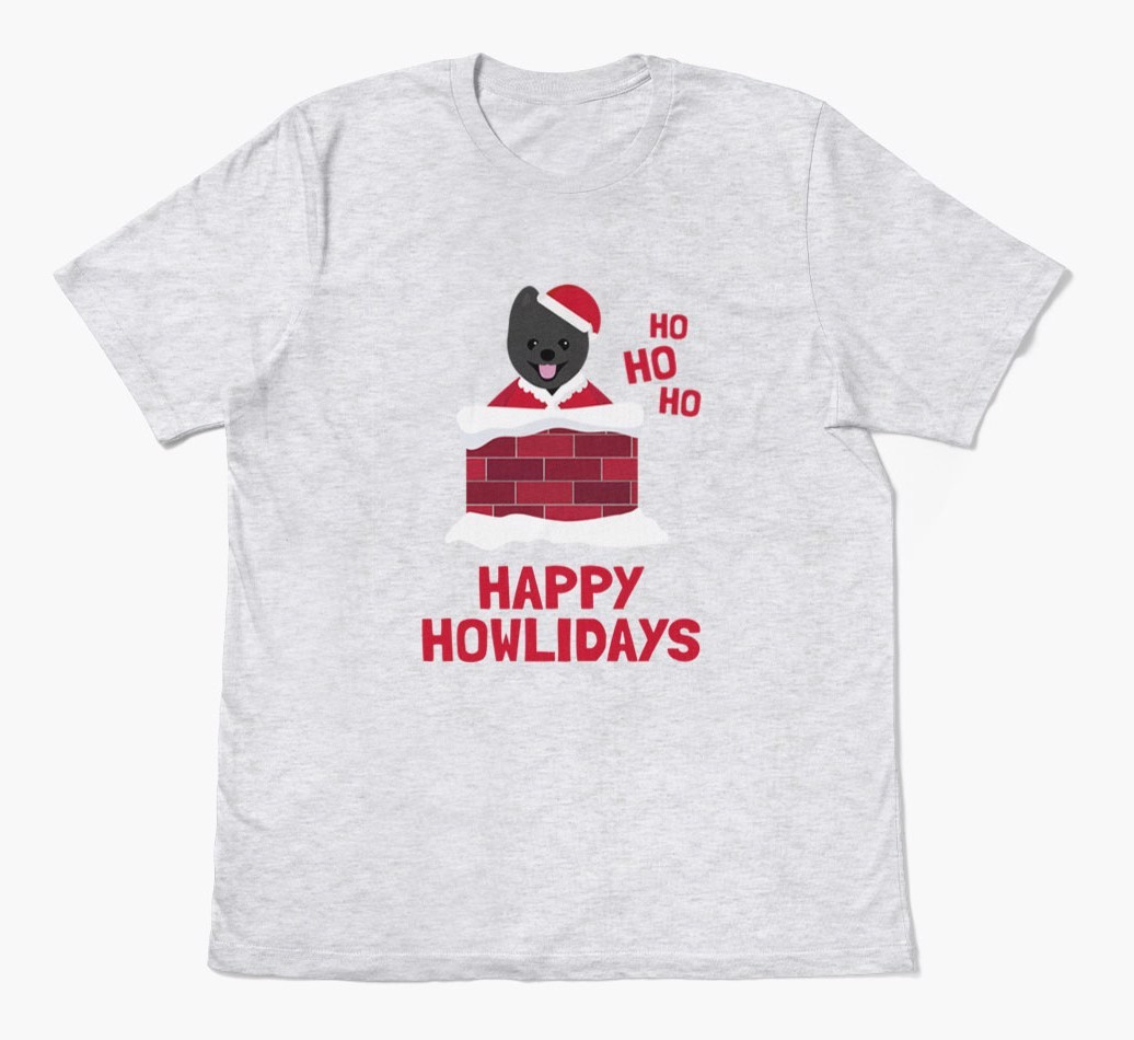 'Happy Howlidays' - Personalised {breedFullName} Adult T-Shirt