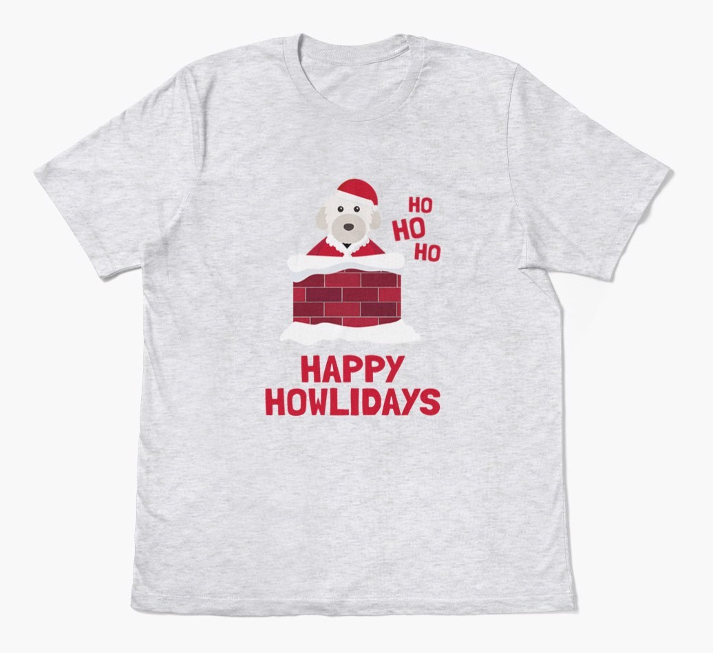'Happy Howlidays' - Personalized {breedFullName} Adult T-Shirt