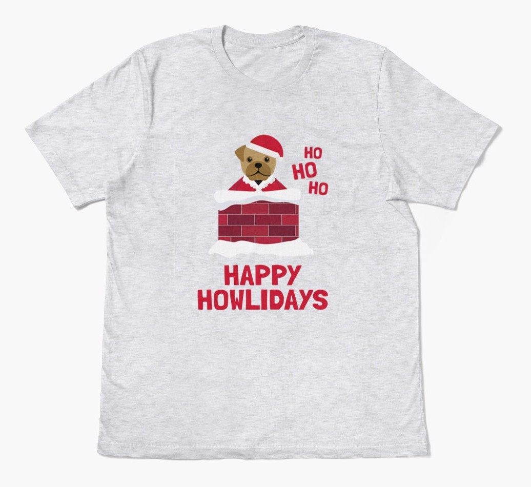 'Happy Howlidays' - Personalized {breedFullName} Adult T-Shirt