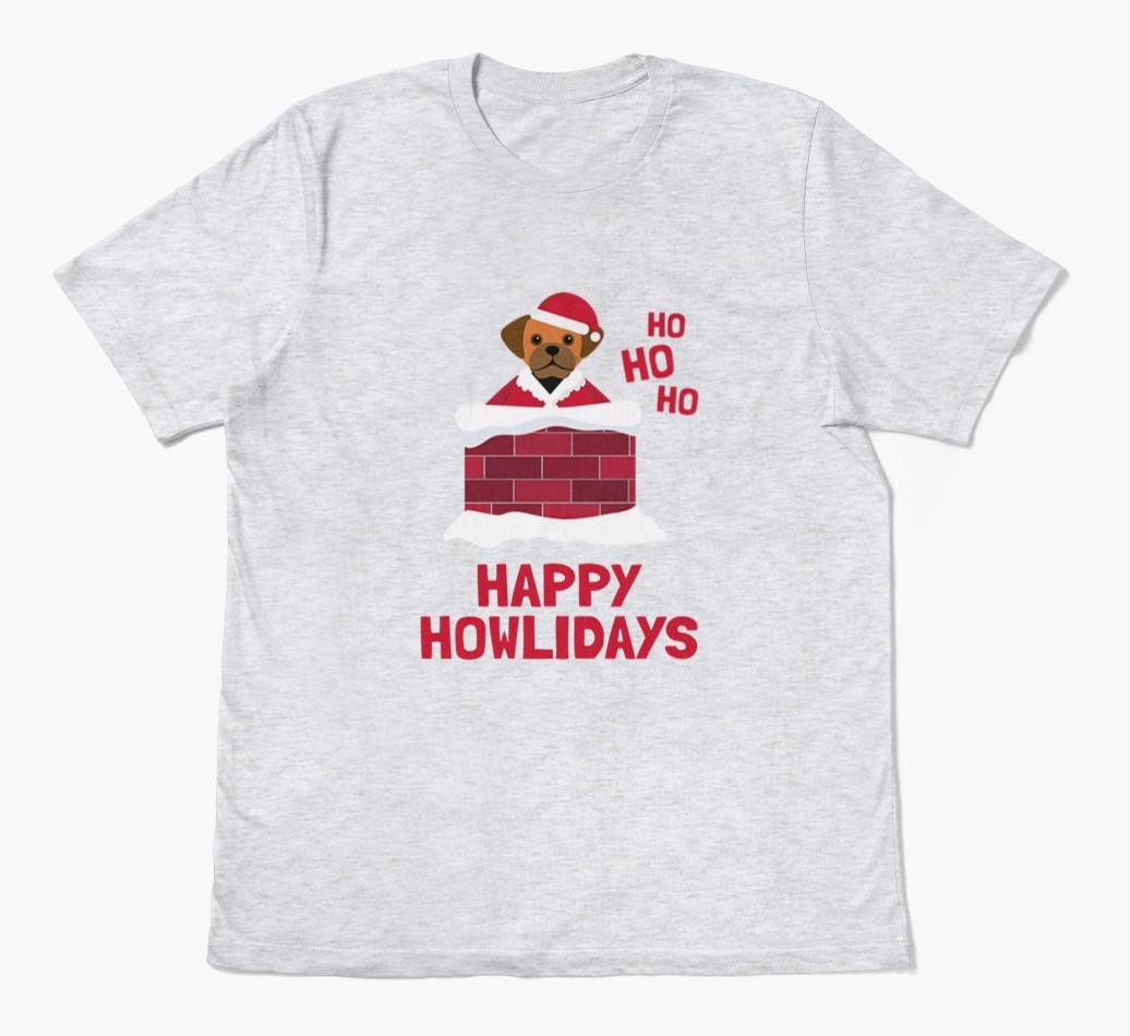 'Happy Howlidays' - Personalized {breedFullName} Adult T-Shirt