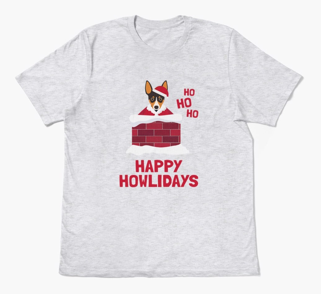 'Happy Howlidays' - Personalized {breedFullName} Adult T-Shirt