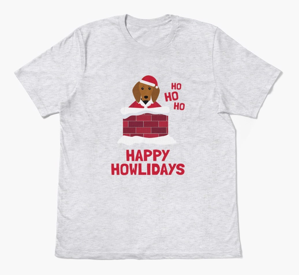 'Happy Howlidays' - Personalised {breedFullName} Adult T-Shirt