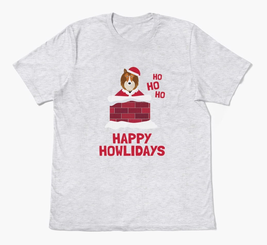 'Happy Howlidays' - Personalized {breedFullName} Adult T-Shirt