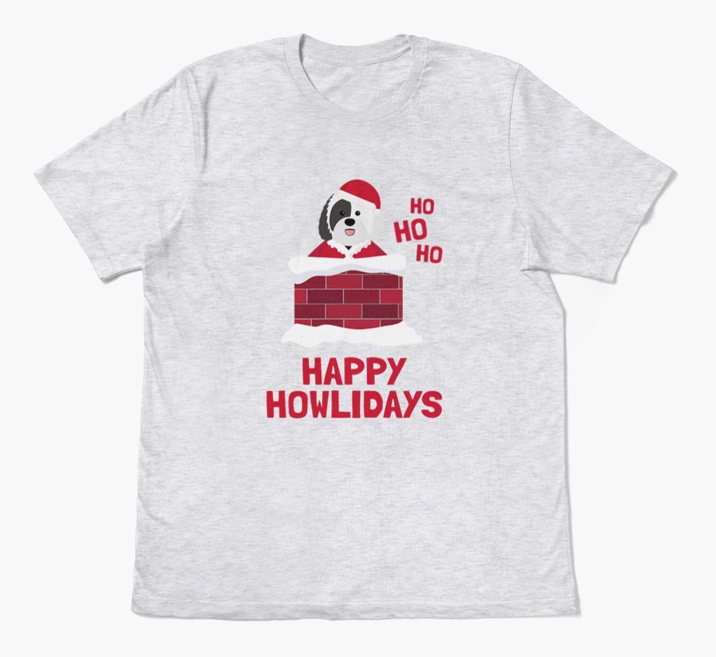'Happy Howlidays' - Personalized {breedFullName} Adult T-Shirt